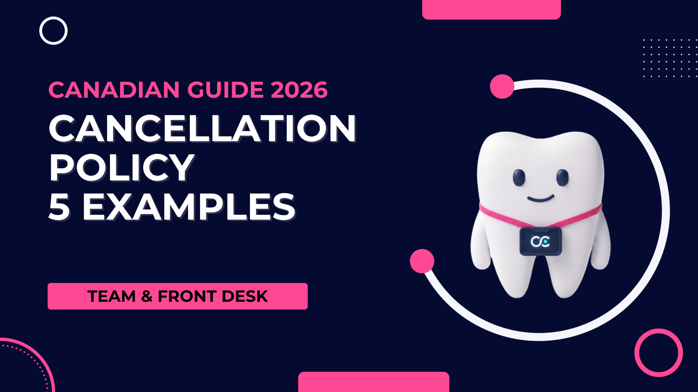 Dental Cancellation Policy Template for Canadian Clinics (5 Examples)